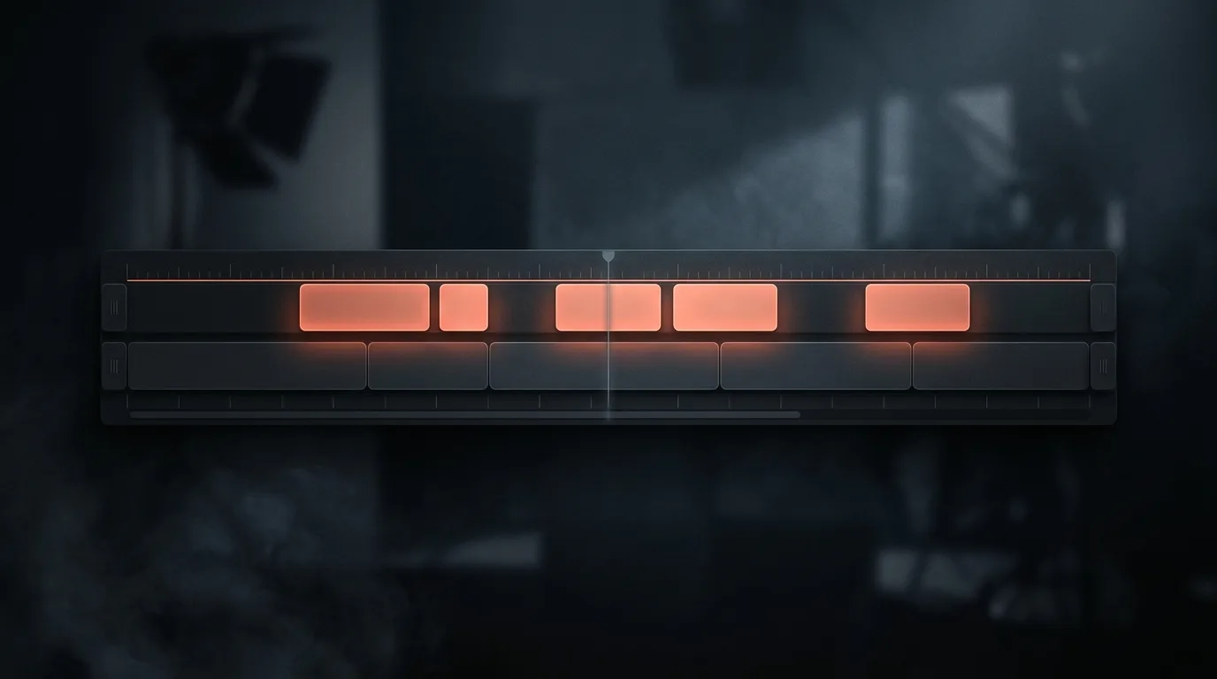 Concept art of video layers stacking: a base track and a cutaway track