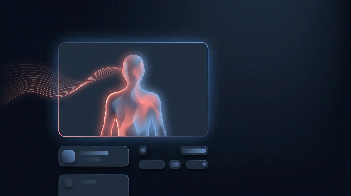 Concept illustration of a script becoming a talking presenter