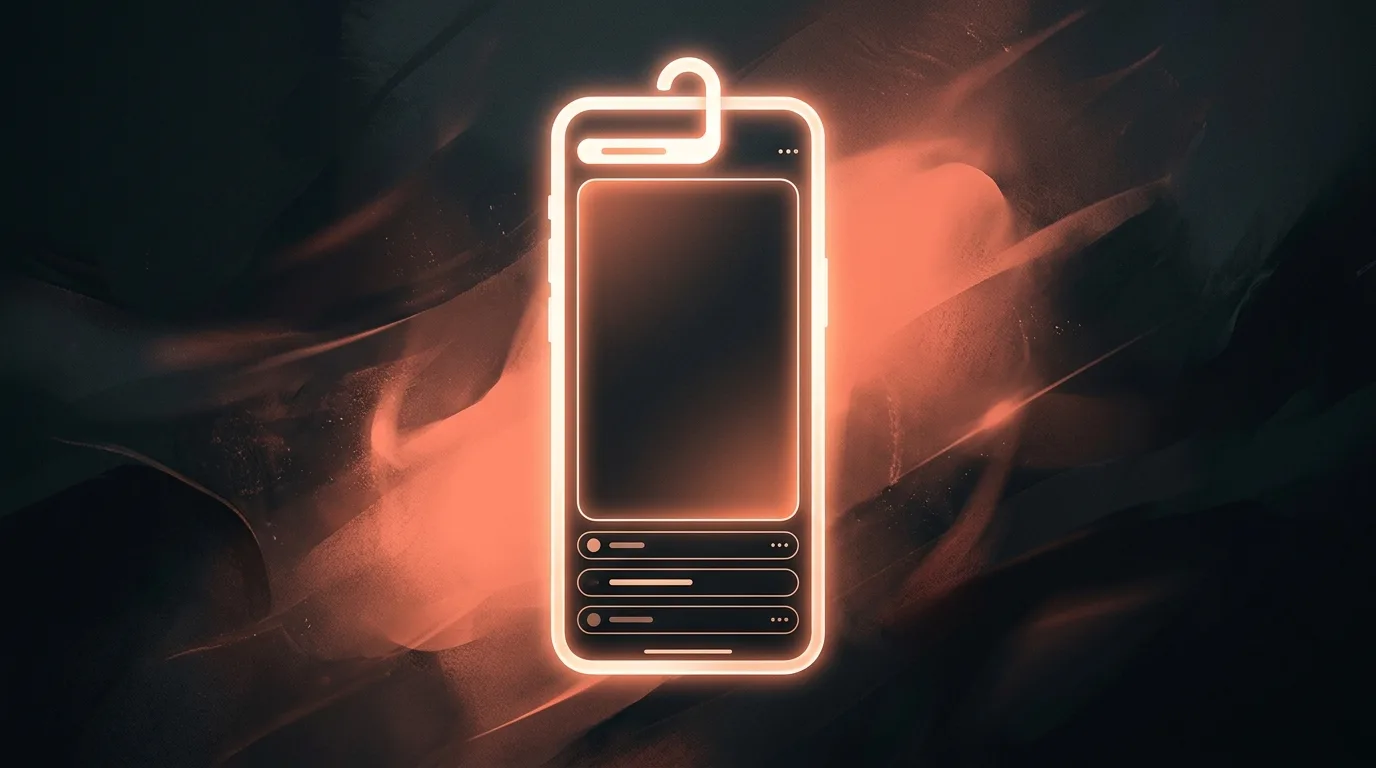 Concept illustration of a clip being reshaped with a new hook and captions