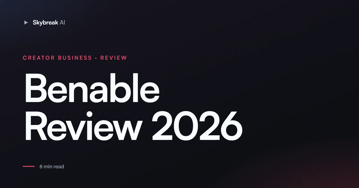 Benable Review: The Invite-Only Affiliate Platform Any Creator Can Use (2026)