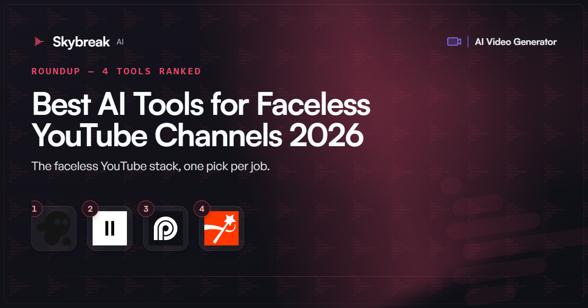 Best AI Tools for Faceless YouTube Channels (2026)
