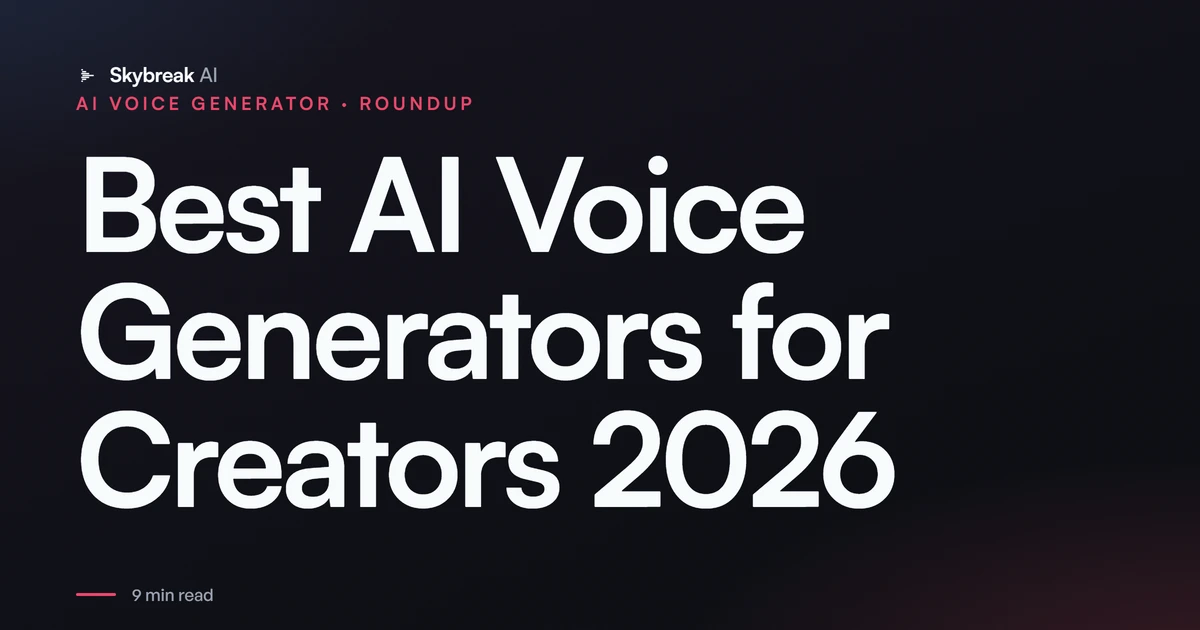 Best AI Voice Generators for Creators (2026)