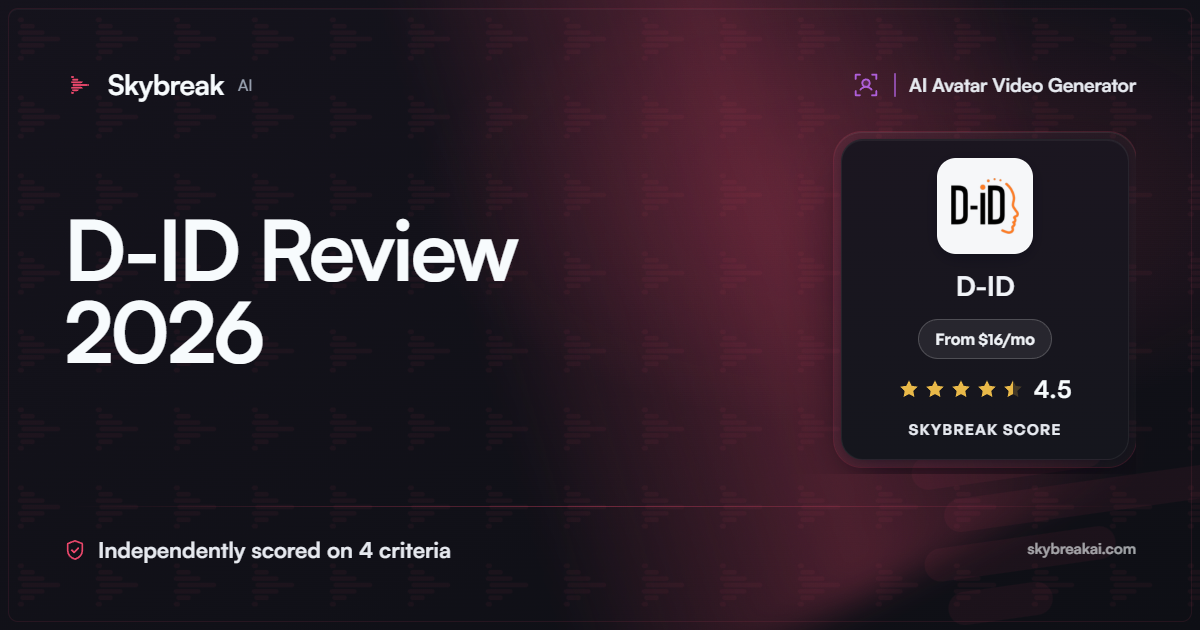 D-ID Review 2026: Is It Worth It for AI Avatar Video?
