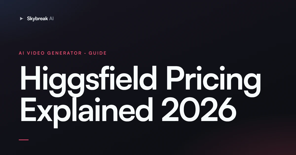 Higgsfield Pricing Explained (2026): Plans, Credits, and How to Not Overpay