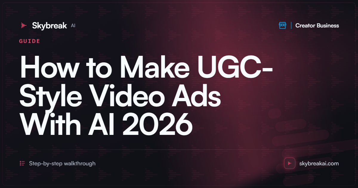 How to Make UGC-Style Video Ads With AI (2026)