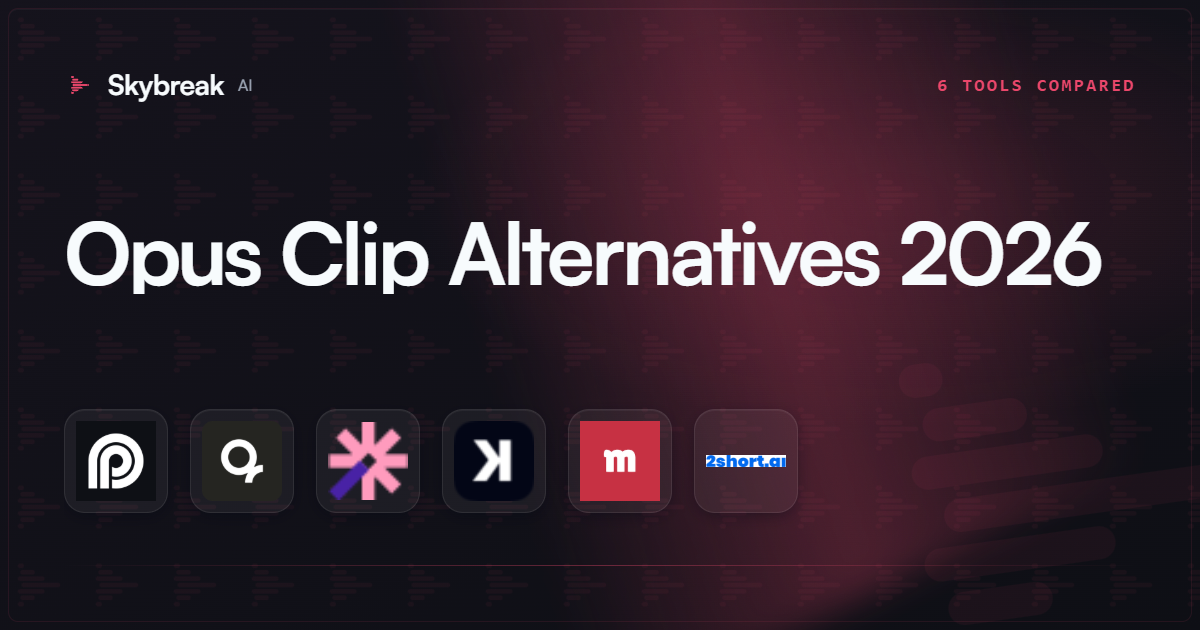 Opus Clip Alternatives (2026): The Best AI Clipping Tools Compared