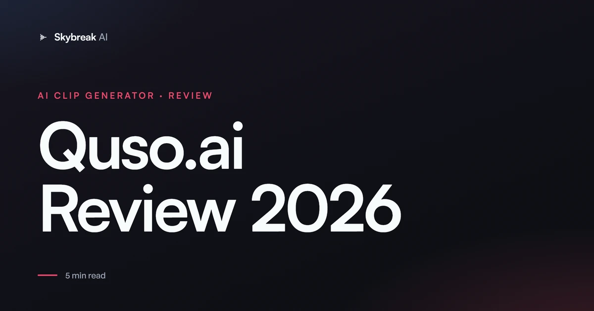 Quso.ai Review 2026: One Tool for Clipping, Captions, and Scheduling?